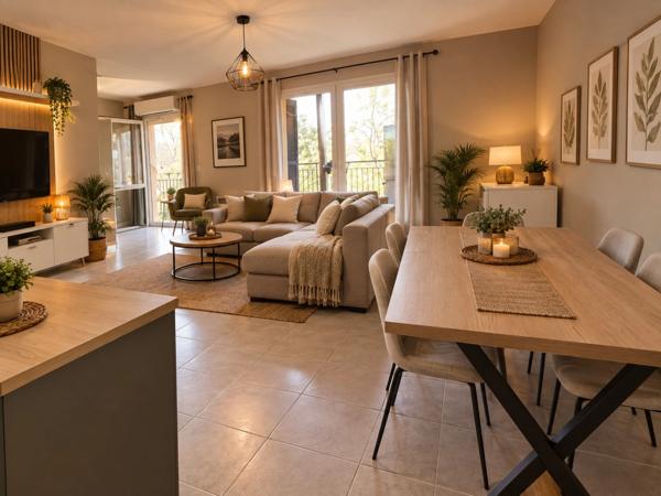 Appartement  T4 à rénover, 85 m², terrasse couverte et garage GRASSE (06)