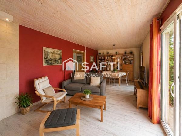 Maison 93 m² – grand séjour – garage + mezzanine – proche gare