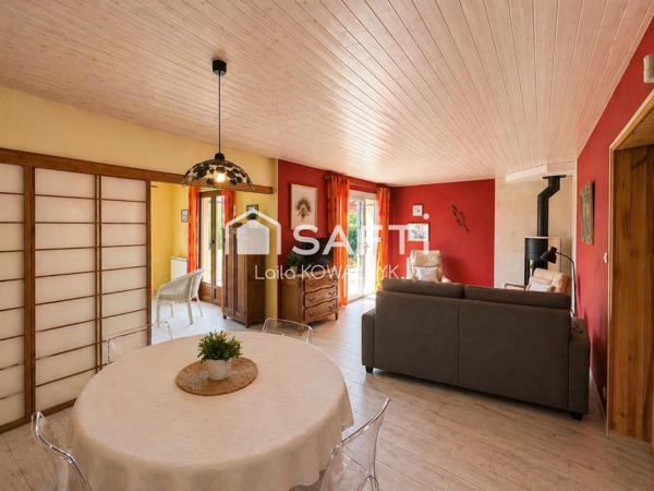 Maison 93 m² – grand séjour – garage + mezzanine – proche gare