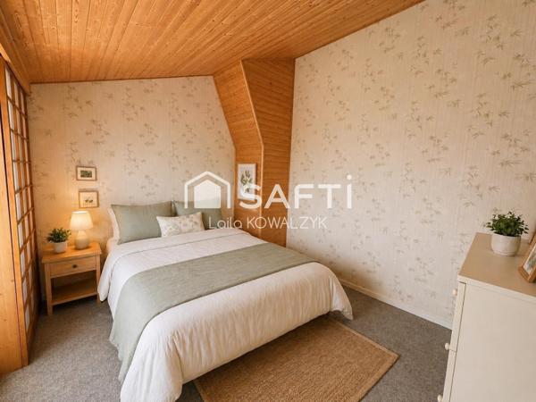Maison 93 m² – grand séjour – garage + mezzanine – proche gare