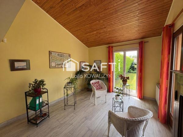 Maison 93 m² – grand séjour – garage + mezzanine – proche gare