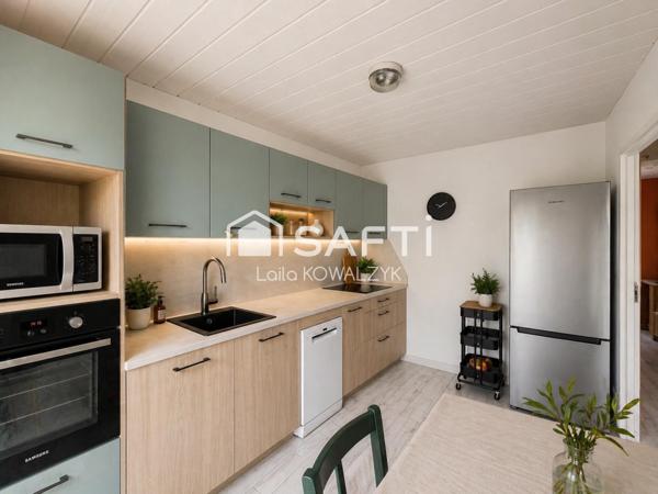 Maison 93 m² – grand séjour – garage + mezzanine – proche gare