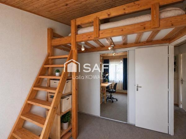 Maison 93 m² – grand séjour – garage + mezzanine – proche gare