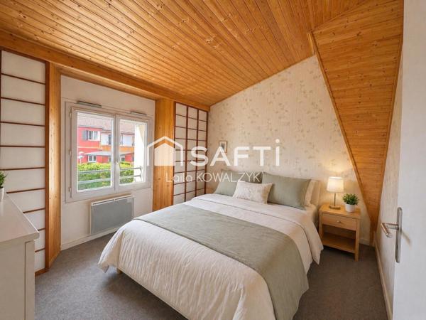 Maison 93 m² – grand séjour – garage + mezzanine – proche gare