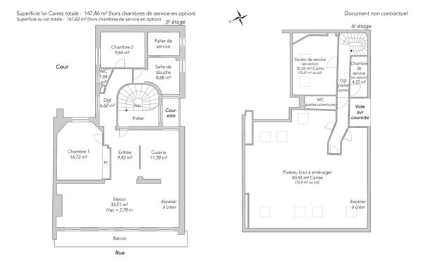 Appartement Paris 16 e - CHAILLOT / PLACE DES ÉTATS-UNIS