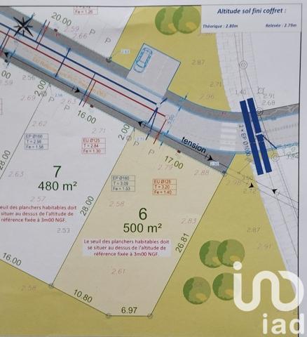 Terrain à vendre 500 m² Grues