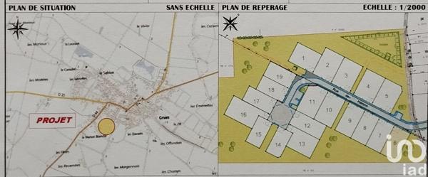 Terrain à vendre 500 m² Grues