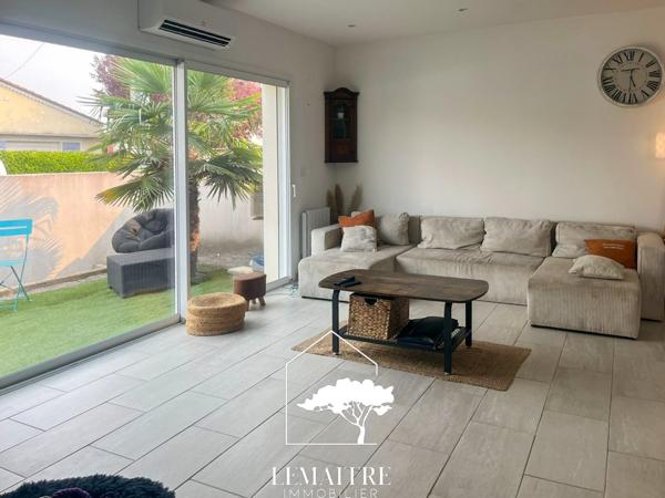 Maison de 2022, plain-pied 2 chambres à 950m du port.