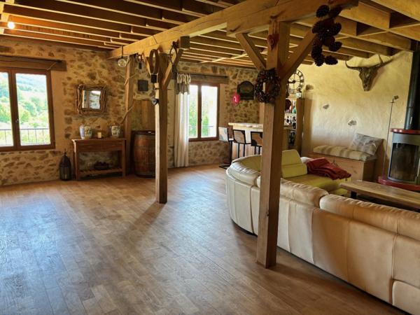 Ancienne grange, 2/3 chambres, Jardin 7591 m2