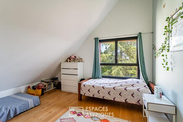 Maison d’architecte au style loft avec jardin et terrasses à Châtillon limite Clamart