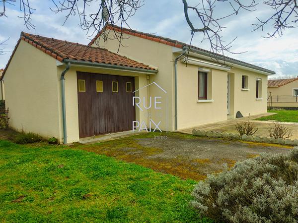 86140 LENCLOITRE Maison Lencloître 4 pièce(s) 74.81 m² plain-pied avec garage.