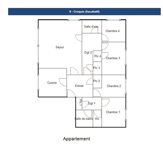 Appartement 120 m² – 7 pièces - Quartier Cathédrale à Laval