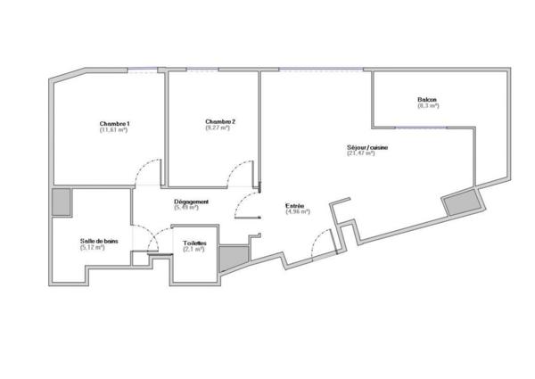 Appartement à vendre 3 pièces 60 m² Champigny-sur-Marne