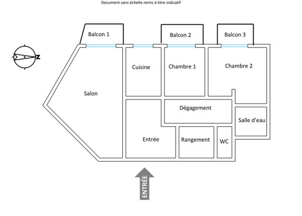 Appartement à vendre 3 pièces 65 m² Franconville