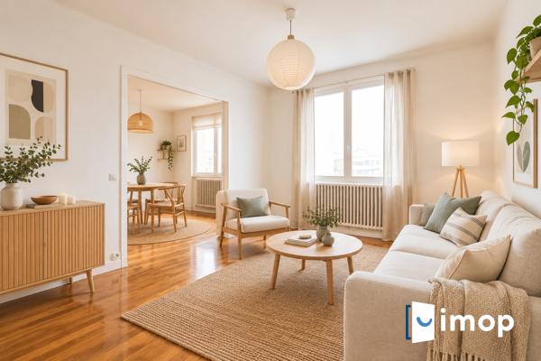 Aubervilliers – Grand T3 lumineux de 55 m² avec ascenseur et cave, à 9 min du métro