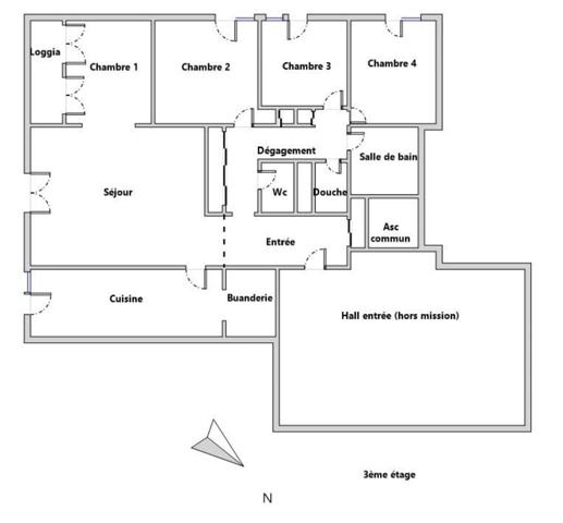 APPARTEMENT DE 100M² // 3 CH // CAVE // 1 PLACE PARKING // AV STRASBOURG METZ