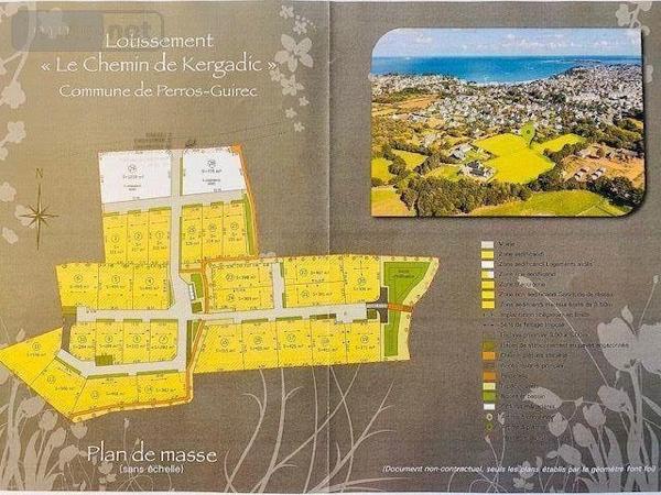 Terrain à Batir à vendre à Perros-Guirec dans les Côtes-d'Armor (22700), ref : 255