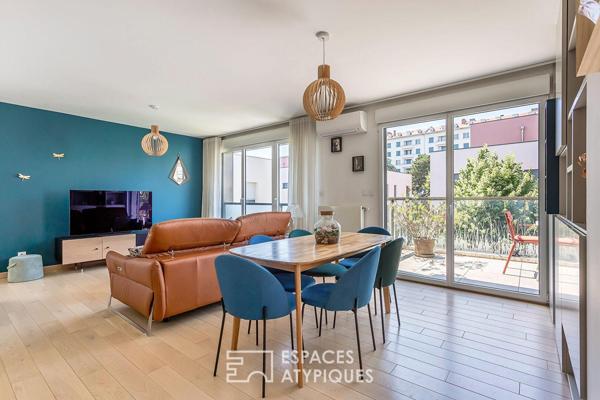 Coeur Montchat – Appartement contemporain avec terrasse