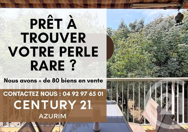 Appartement F2 à vendre  2 pièces - 48,90 m 2   MANDELIEU LA NAPOULE  - 06