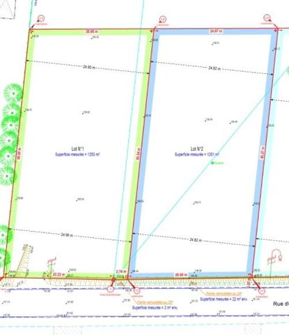 Terrain à HALLENCOURT, 80490 - 1253m²