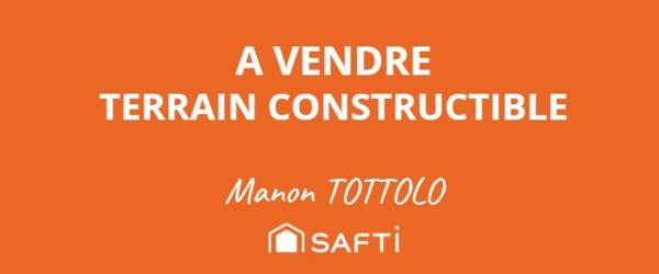Terrain constructible 624 m² à vendre