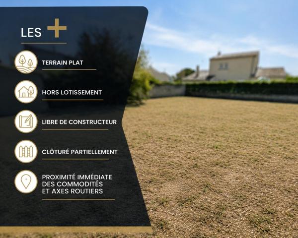Terrain à bâtir de 400 m² – Hors lotissement – Portes-lès-Valence