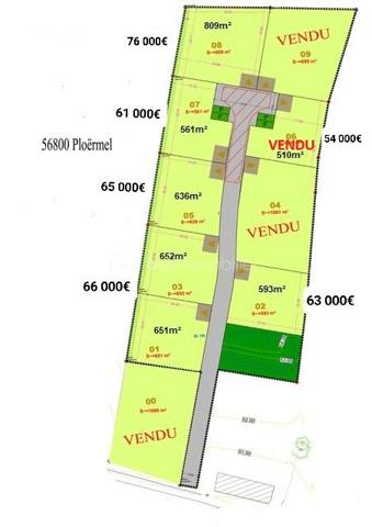 Terrain de 561 m²