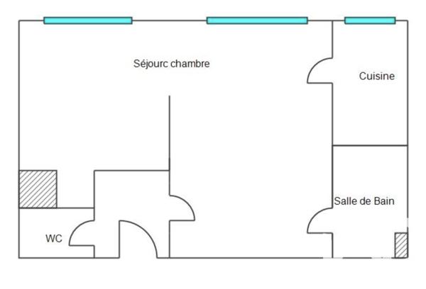 Studio à vendre 38,5 m² Saint-Nazaire
