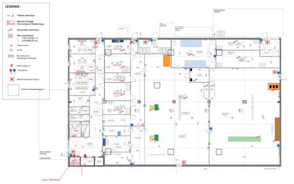 SECTEUR DREUX - MURS Laboratoire industriel alimentaire1.800 m²