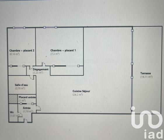 Appartement 3 pièces de 47 m² à Théoule-sur-Mer (06590)