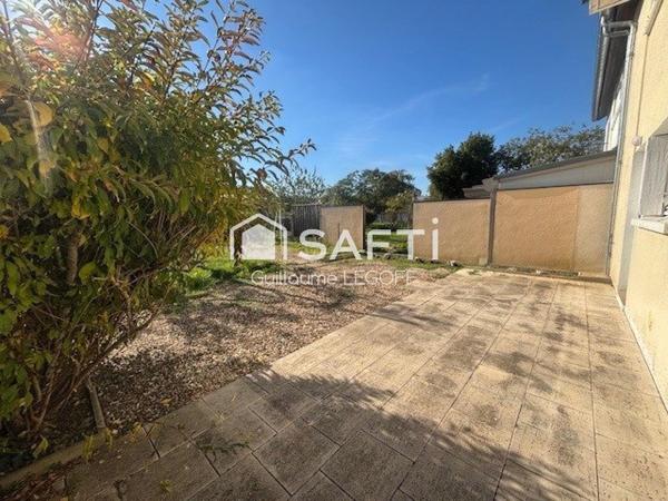 3 chambres, jardin plein sud et garage