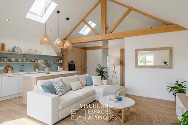 Maison neuve à l’esprit balnéaire et sa vue mer exceptionnelle