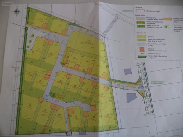 Terrain à Batir à vendre à Kerlaz dans le Finistère (29100), ref : 011/86