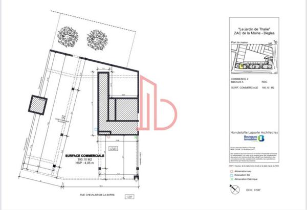 Bureau de 185 m² à louer à Bordeaux Sud-Ouest