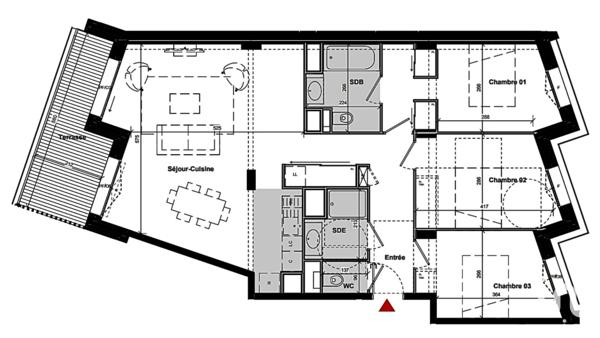 Appartement à vendre 4 pièces 91 m² Saint-Julien-en-Genevois