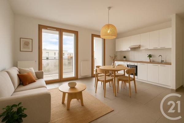 Appartement T3 à vendre  3 pièces - 60,46 m2 SATHONAY CAMP - 69