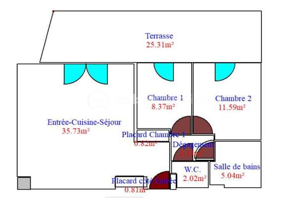 Appartement de 66 m²