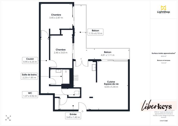 Maurepas – 3 pièces lumineux avec balcon de 12 m², ascenseur et gare à pied