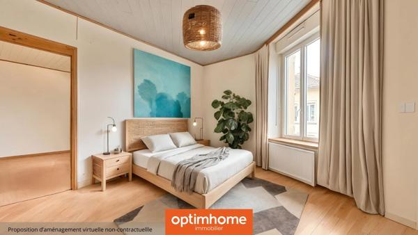 Appartement, 3 chambres – 1er étage – Faibles charges et locataires en place