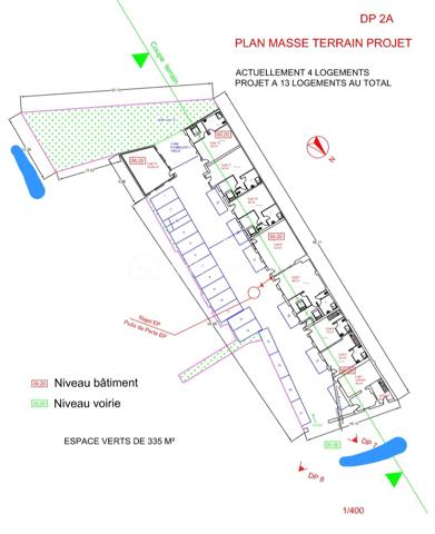 IMMEUBLE DE RAPPORT
Ensemble de 13 logements en cours de construction
8 logements sont livrés en clos couvert.
5 logements sont à réaliser (base existante).
1 place de parking par logement : un atout majeur pour la revente ou la location.
Parcelle desservie par les réseaux eau et électricité.
Le tour sur une parcelle de 1600m2.
Revenus annuels bruts : 105000 euros après travaux. 
*Certificat de non-oppositon à la DP*.
*Plans de l'architecte disponibles*.