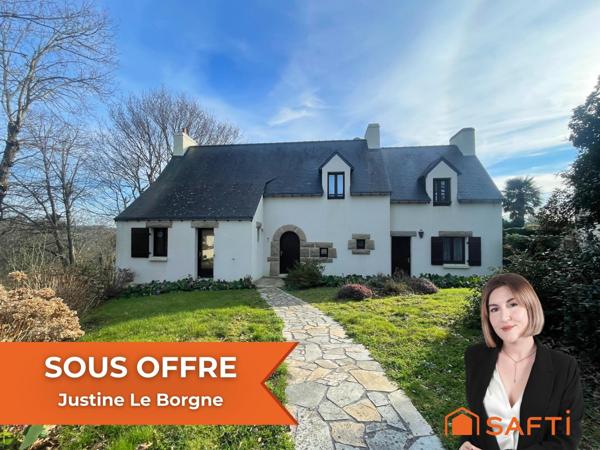 Maison deux habitations vue sur Le Goyen, proche centre-ville