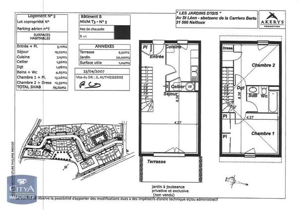 Maison à louer 3 pièces 64.41m² Nailloux (31560)