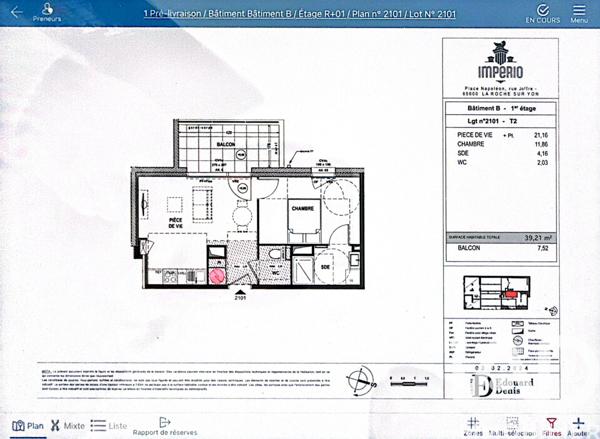 Location appartement 2 pièces 39 m² La Roche-sur-Yon