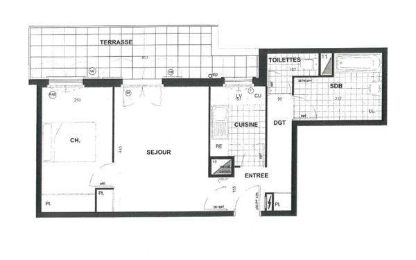 Appartement à louer    2 pièces •  Vernouillet