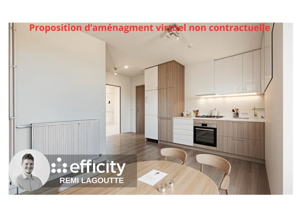 Appartement 2 pièces - 50 m² Exclusivité efficity
