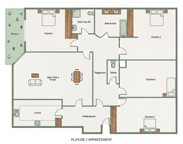 Appartement
         5 pièces
        - 110 m² Bien prestige 942 000 € *