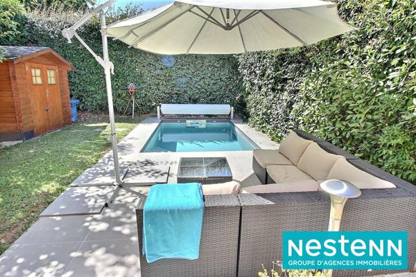 Maison 4 chambres + bureau, piscine, très bon etat, proche commoditiés, calme, buanderie