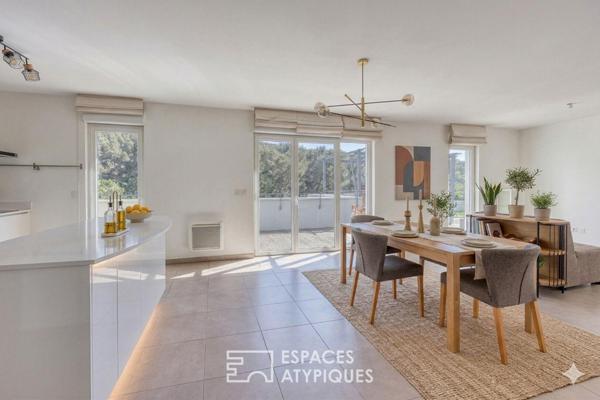 Dernier étage avec terrasse en rooftop