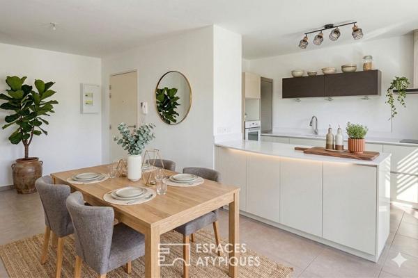 Dernier étage avec terrasse en rooftop