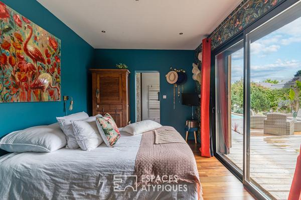 Maison familiale avec piscine et pool house, esprit vacances à Villenave d’Ornon